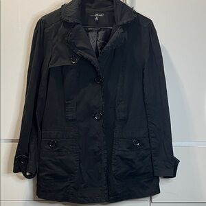 Willi Smith Black Trench Coat